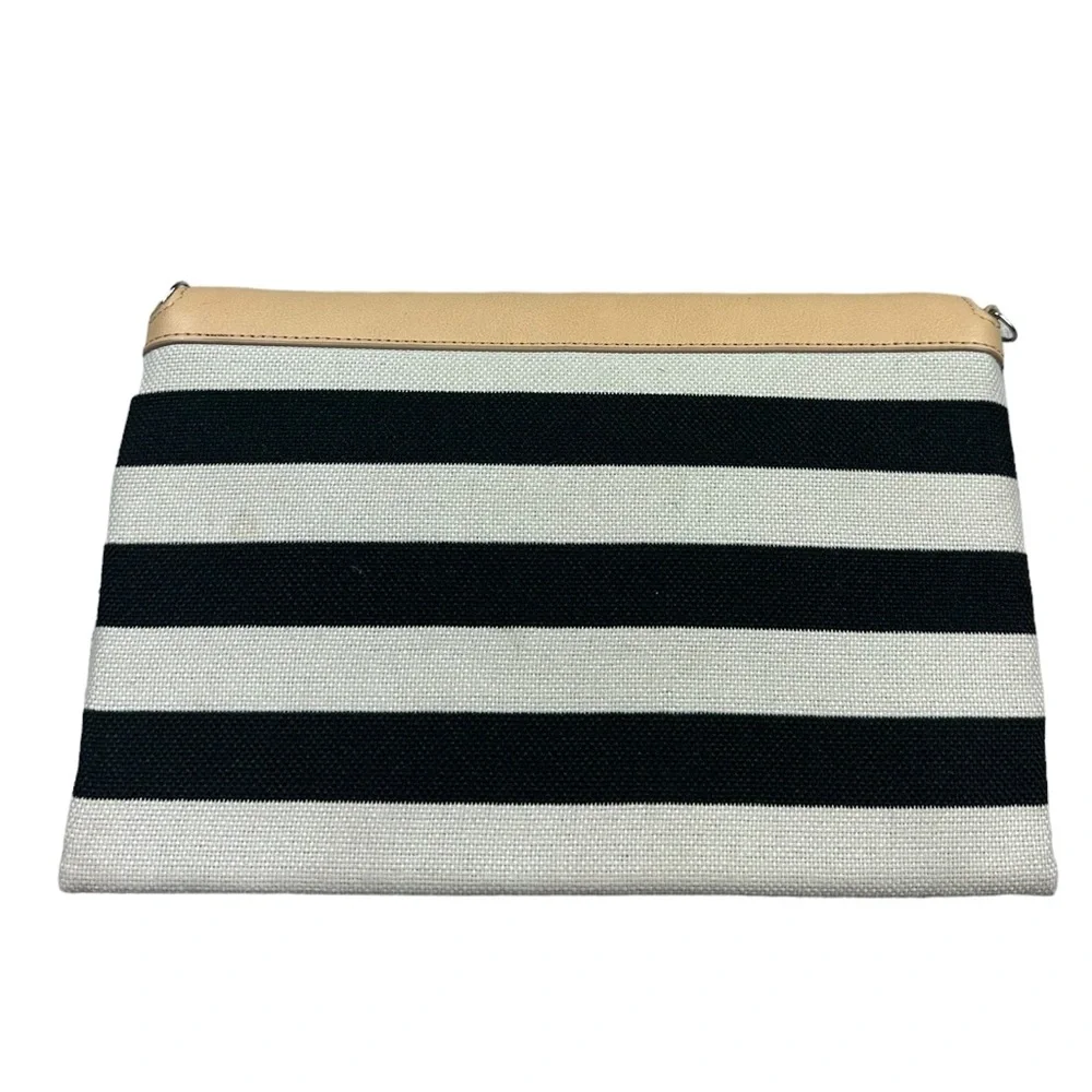 STELLA & DOT: Always By Your Side Striped Clutch Purse Small Handbag